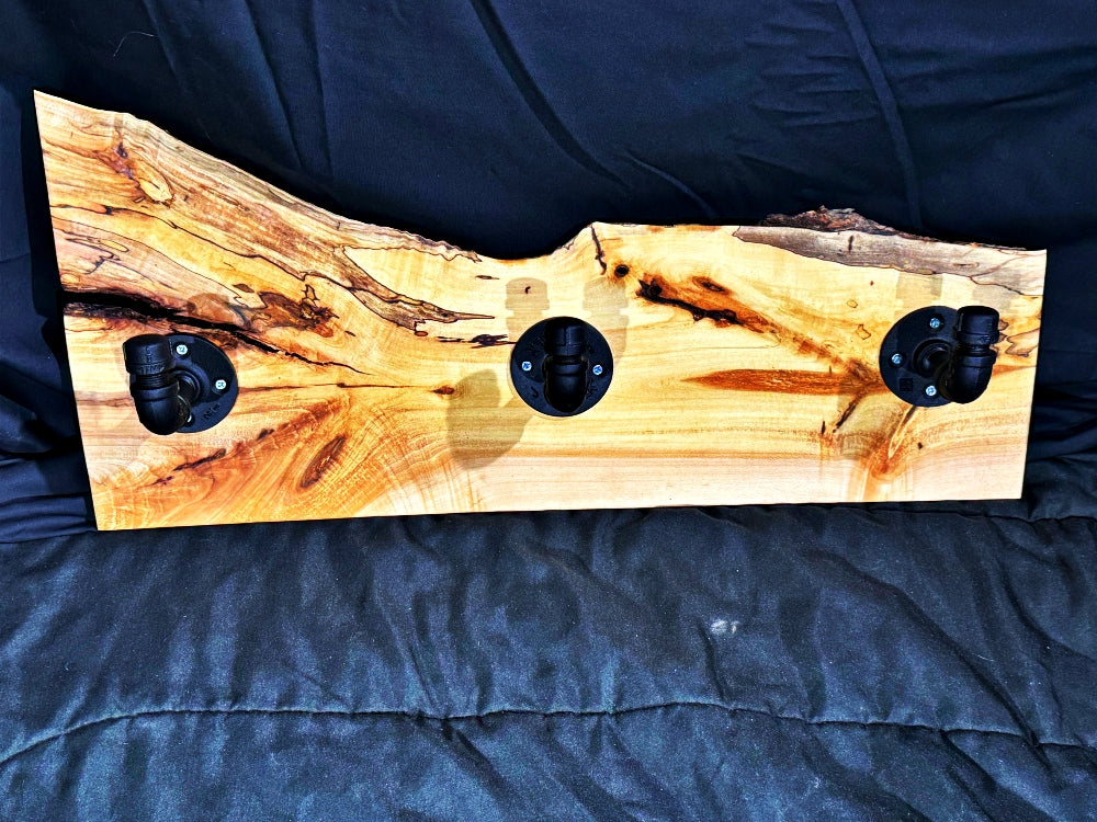 Spalted Maple Coat Rack