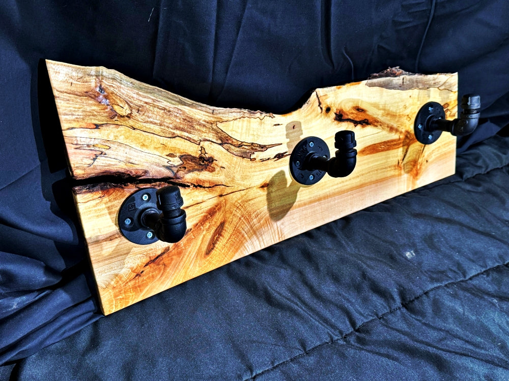 Spalted Maple Coat Rack