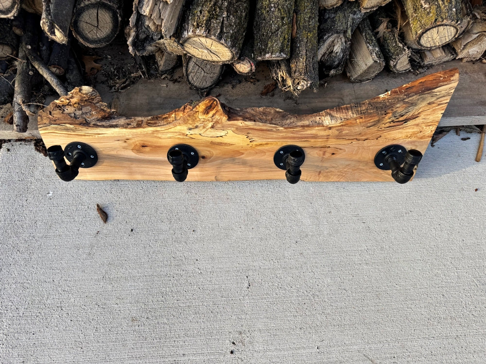 Spalted Maple Coat Rack