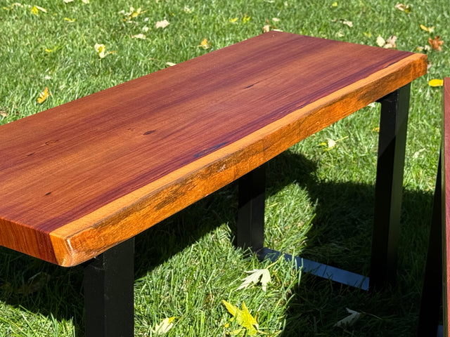 Bubinga Bench Pair