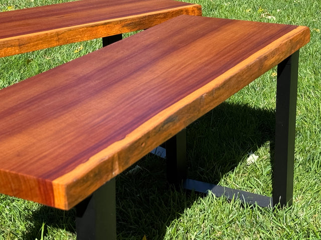 Bubinga Bench Pair