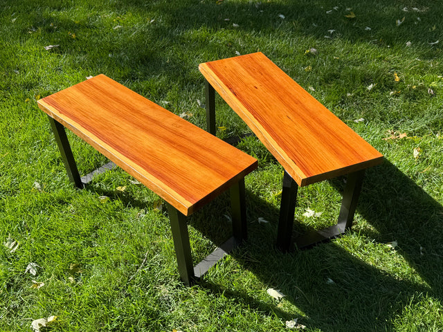 Bubinga Bench Pair