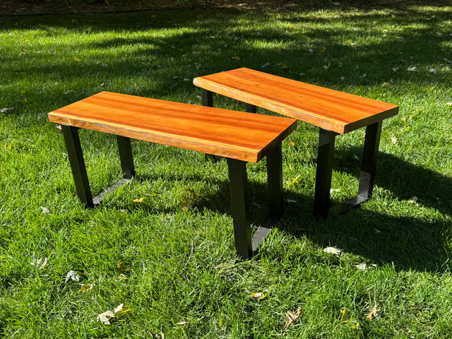 Bubinga Bench Pair