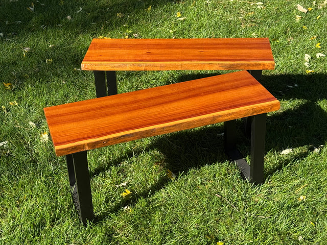 Bubinga Bench Pair