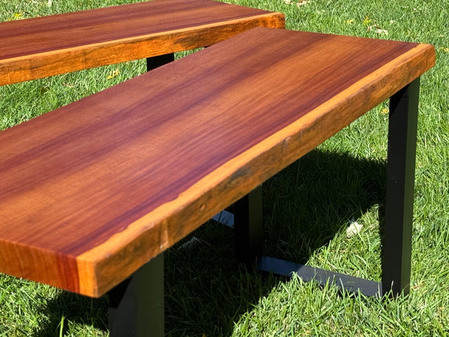 Bubinga Bench Pair