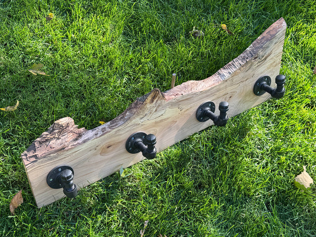 Spalted Maple Coat Rack