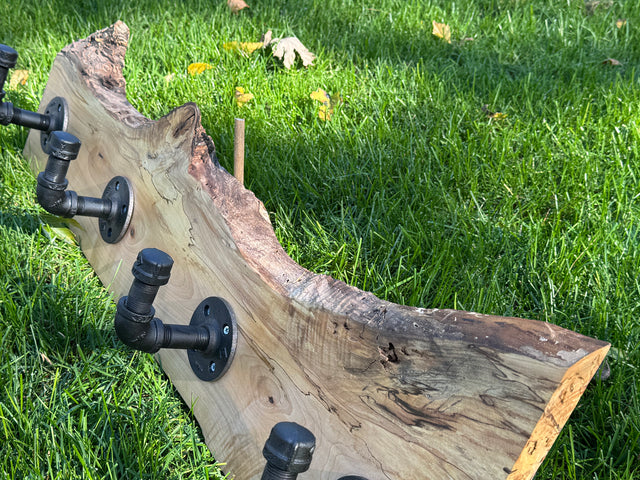 Spalted Maple Coat Rack