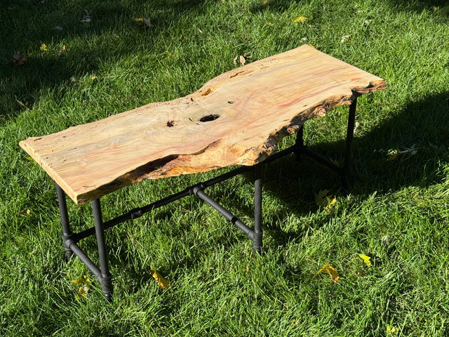 Box Elder Burl Bench